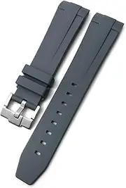 [AEHON] 21mm Silicone Rubber Watchband Replacement for Longines L3 HydroConquest Conquest Watch Waterproof Sport Soft Strap