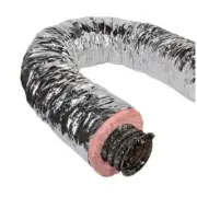 Insulated Flexible Duct 12 in. x 25 ft. t R8 Silver Jacket Galvanized Core Wire