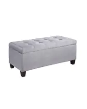 Linon Carmen Shoe Storage Ottoman