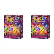 2x 4M KidzMaker 3D Glow Butterfly Art Kit Canvas Kids/Children Room Decor 5y+