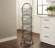 Gourmet Basics by Mikasa 4-Tier Wire Storage Baskets