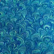 Fabric Peacock Bird Feathers Rarities Cotton KAUFMAN 1/4 Yd SRKD-19602-78