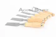 6 Pc Professional Wood Carving Hand Chisel Tool Set Woodcarving Hobby Tools BIN