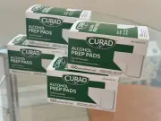 4 boxes Curad Swabs Wipes Pads 70% Alcohol Diabetic - 400 prep pads - 4 boxes