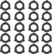 eMagTech 50PCS Garden Hose Washers Rubber Gaskets Seals Replacement Tap Sealing Rings for All Standard 3/4 Inch Garden Hose Fittings Black