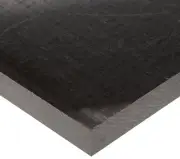 1" x 3.5" x 12", Acetal POM Plastic Sheet, Black, ASTM D6100