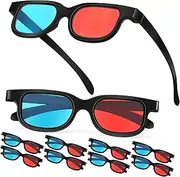 DOITOOL 10 Pcs Viewing Glasses Lightweight 3D Movie Glasses for Home Theater Comfortable Movie Glasses