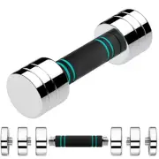 5lb Single Steel Adjustable Dumbbell, Free Weights Dumbbells Set, Non-Slip and C