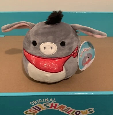 Squishmallows Farm Squad - JASON DONKEY 5" PLUSH TOY NEW TAGS RARE!