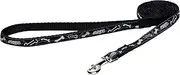 Rogz Fancy Dog Lead, Black, Small