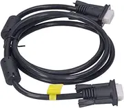 VGA Video Adapter Cable, Black 15Pin Male to Male Computer HD VGA Connection Data Cord for Monitors, Projectors, TV
