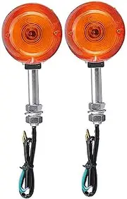 Turn Signal Indicator 2pcs Motorcycle Turn Signal Light Amber Super Bright Indicator Lights For C70 CT70 CT90 XL100 CB350 Motorcycle Accessories