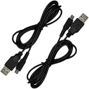 Zigmoon hair 2-Pack New 3DS New 2DS DSi Charging Cable Power USB Charger Cord Compatible with Nintendo New 3DS/3DS,New 3DS XL/3DS XL,New 2DS/2DS XL/2DS/DSi/DSi XL,New 2DS XL Ndsi (Black)