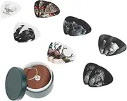 Kisangel 1 Set Guitar Picks Storage Box Durable Plectrum Holder with Workmanship for Easy Travel Organization Guitar Accessories for Musicians Performers