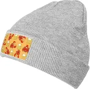 [ObabO] Dog Warm Knit Woolen Hat,Classic Knit Beanie Cap,Stylish Light Running Cap for Daily Wear Unisex