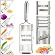 Cut Set Multi-Purpose Vegetable Slicer Cuts Stainless Steel Grater Shredder