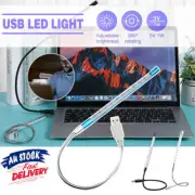 Flexible USB 10 LED Light Lamp for Keyboard Reading Notebook Laptop AU Stock