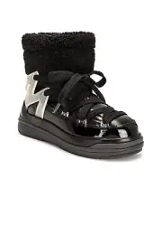 $695 MONCLER Insolux M Patent Leather Faux Fur Winter Snow Boots Shoes 39/ US9