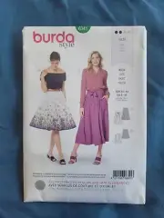 BURDA 6341 MISSES SKIRT Sewing Pattern Sizes 8 - 18 Skill: EASY