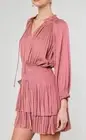 Current Air Cecile Smocked Mini Dress Size: Medium Color: Mauve Blush