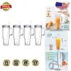 Elegant 40 oz Acrylic Tumblers with Handle & Straw - Perfect for Travel
