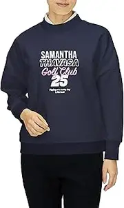 Samantha Thavasa UNDER25 & No.7(サマンサタバサ アンダー２５ ＆ ナンバー７) Samantha Thavasa Under25 & Number 7 Women's Sweatshirt Front Print Fleece Pullover