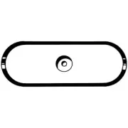 Camp Zinc 8-5/8" x 3-3/16" Hull Plate Anode for Salt Water Use