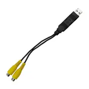 Car Car Video OutPut Box USB Port to CVBS Adapter Portable Video Output Cable 2 CVBS Output for Android As Shown