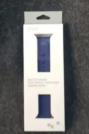 ATIVA Silicone Watch Band for Apple Watch, Blue - 38mm & 40mm - New In Box(C20B4
