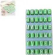 Alphabet Stamps Set for Clay Pottery,Polymer Clay Stamps,Uppercase and Lowercase Alphabet Clay Stamp Sets,DIY Handmade Alphabet Sets,Small Press Fondant Embosser DIY Cookie Stamps(Large)