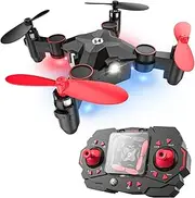 Holy Stone HS190 Foldable Mini Nano RC Drone for Kids Gift Portable Pocket Quadcopter with Altitude Hold 3D Flips and Headless Mode Easy to Fly for Beginners