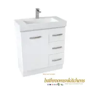 750 Ensuite Slim Line (skinny) Vanity With Ceramic Top