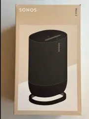 Sonos Move 2 - Black - MOVE2US1 Wireless Portable Bluetooth Speaker NEW SEALED