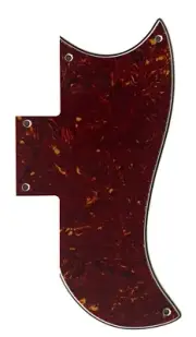 Custom For Gibson SG 61 Guitar Pickguard Scratch Plate,4 Ply Red Tortoise