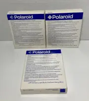Polaroid Color Type 600 Instant Film Lot of 3 New Old Stock Expired 2003-2005
