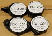 non-OEM Compatible with Brother 1204 Address, Name, Barcode Labels 0.66”x2.1"