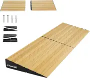 2" Rise Splicable Threshold Ramp,11000 Lbs Capacity, Aluminum Wheelchair Ramp, N