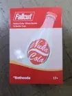 Fallout Nuka Cola Glass Bottle + 10 Bottle Caps Rocket Replica Figure Ships Fast