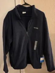 Columbia Men's Basin Trail III Full Zip Fleece Jacket Size XXL, Navy Blue