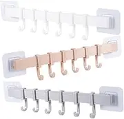 Space-Saving Pcs Wall Mounted Coat Rack Rotating Hat Hooks Non-Slip Garment Hooks Easy Install Suitable for Kitchen Bathroom