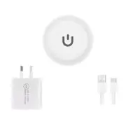 20W USB C & USB A Fast Charging Wall Charger + 15W Qi Wireless Charging Pad