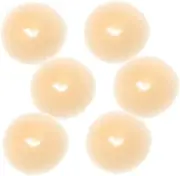 PLAFOPE 6Pcs Small Hair Bun Maker Set Easy DIY Donut Bun Tool for Adults Quick Versatile Ring Shaper for Ballet Dance Special Occasions Travel Friendly Hair Accessory