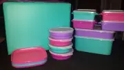 Tupperware NEW 25pc Hostess Beach Bright Picnic Insulated Cooler bowl/Sandwich