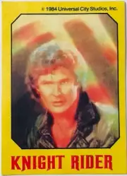 VINTAGE OLYMPIADA KNIGHT RIDER ALBUM STICKER #4 GREEK UNUSED RARE