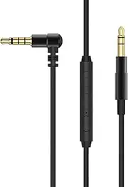 Cubilux 3.5mm Headphone Cable, 3.5mm Male to Male Replacement Audio AUX Cord with Microphone Compatible with JBL Live 770NC Sony WH-1000XM5/XM4/XM3/XM2 XB900N CH910N MDR-XB950BT XB950B1 More, 4 Ft