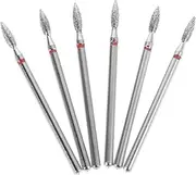 FOMIYES 6pcs Steel Nail Drill Bits for Efficient Cuticle Removal Professional Manicure Grinding Nail Tool Accessories
