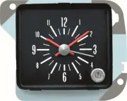 OER Reproduction In-Dash Clock with Quartz Movement For 1969-1974 Chevrolet Nova (for: Chevrolet)
