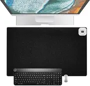 Warm Desk Pad - Warm Big mousee Pad, Temperature Adjustable Heating Laptop Pad | Electric Warm Desk Pad with Heating Levels, USB Heated Mat Thermostatically Digital Display for Laptop Computer Table