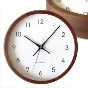 KATOMOKU muku clock 13 walnut radio clock continuous second hand km-104WARC φ306