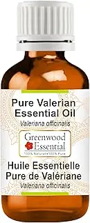 Greenwood Essential Pure Valerian Essential Oil (Valeriana officinalis) Steam Distilled for Personal Care 2ml (0.06oz)